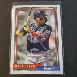 2021 Topps Update Ronald Acuna Jr. '92 Topps Redux # T92-6